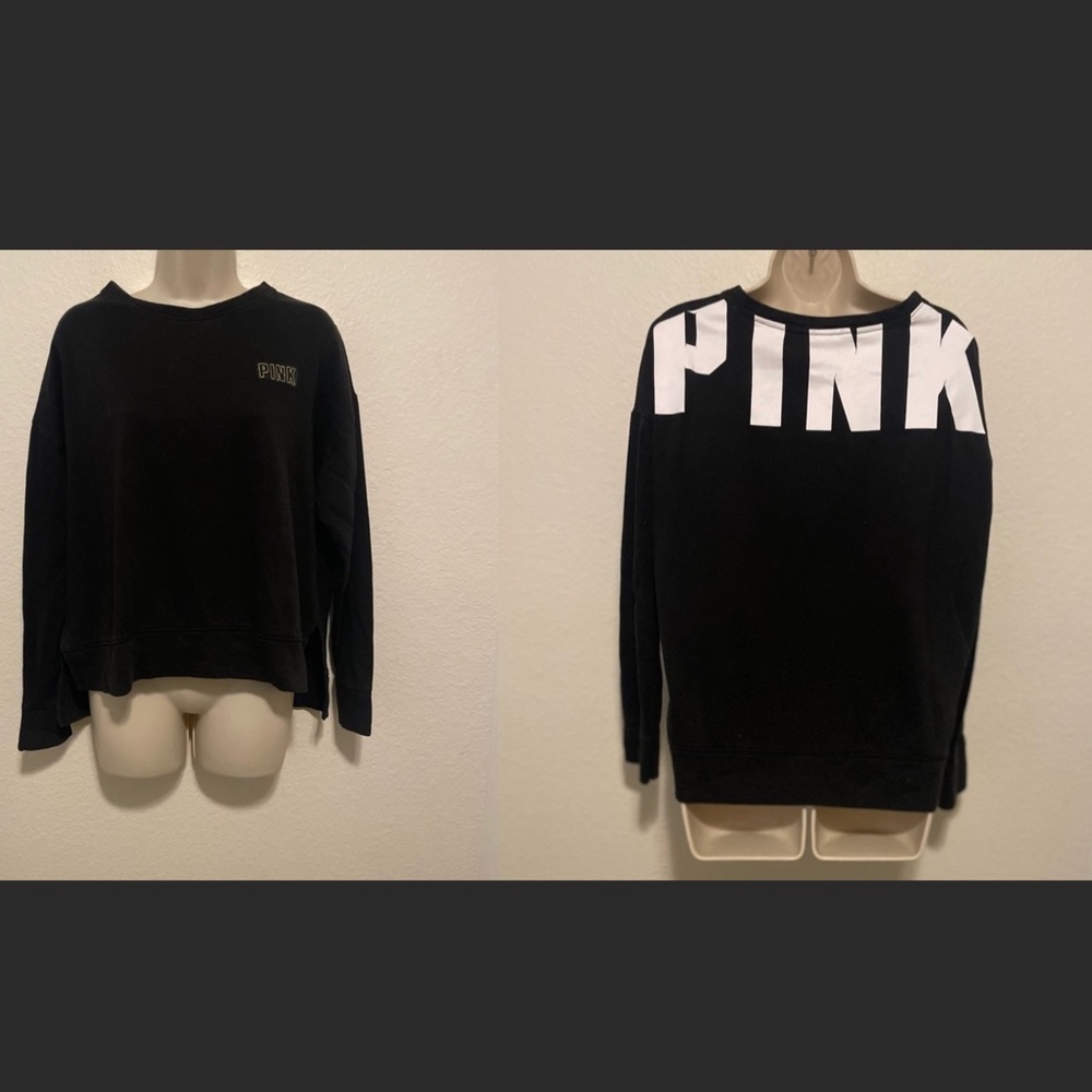 PINK Black Sweatshirt SZ S